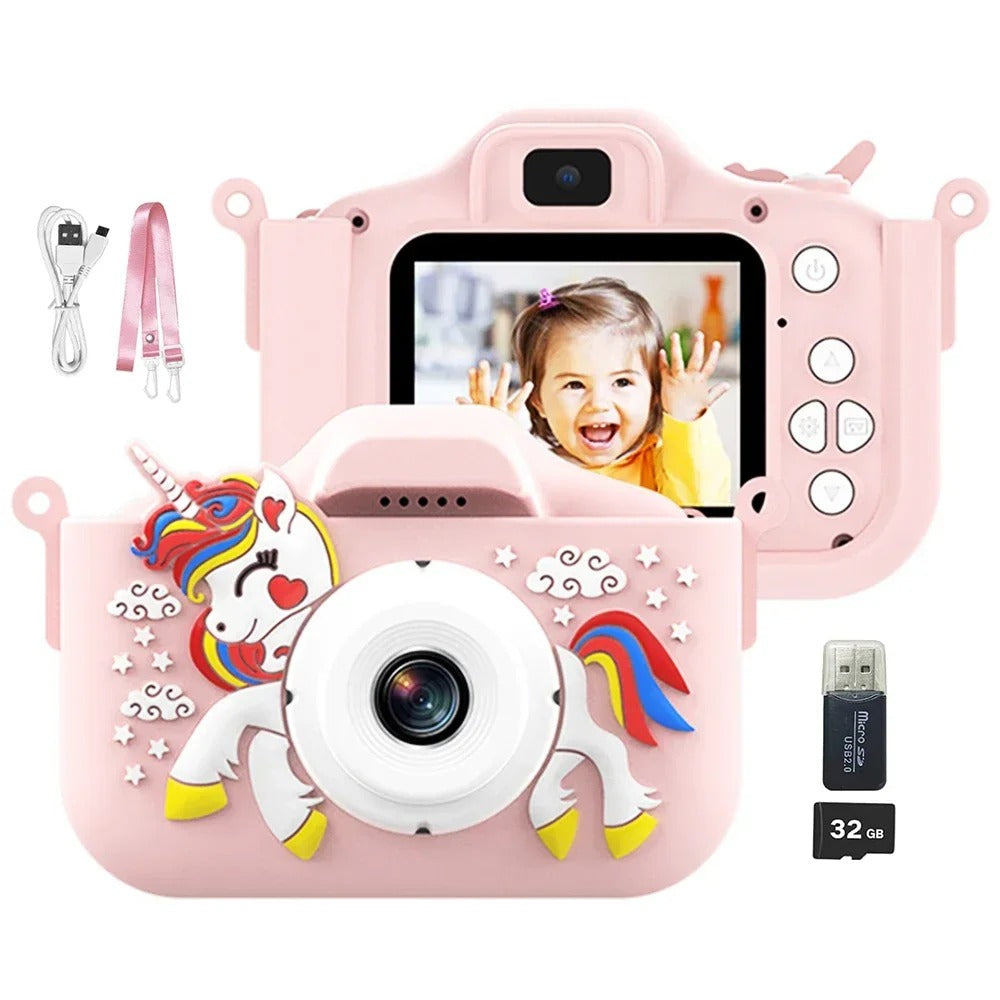 Kids Digital Camera (with 32GB SD Card & Card Reader)