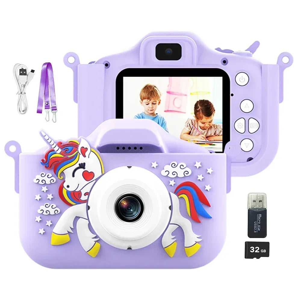 Kids Digital Camera (with 32GB SD Card & Card Reader)